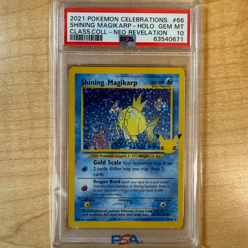 Shining Magikarp · 66/64 · PSA 10.0 GEM - MT · 1200
