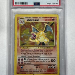 Base Set Charizard Holo #4 PSA 3