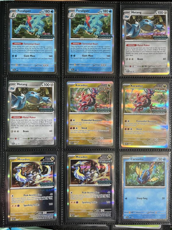 Complete Temporal Forces Master Set with Promos in a First Edition SV5 Vault X Binder - Image 2