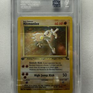 1st Edition Hitmonlee Holo #7 TAG 9