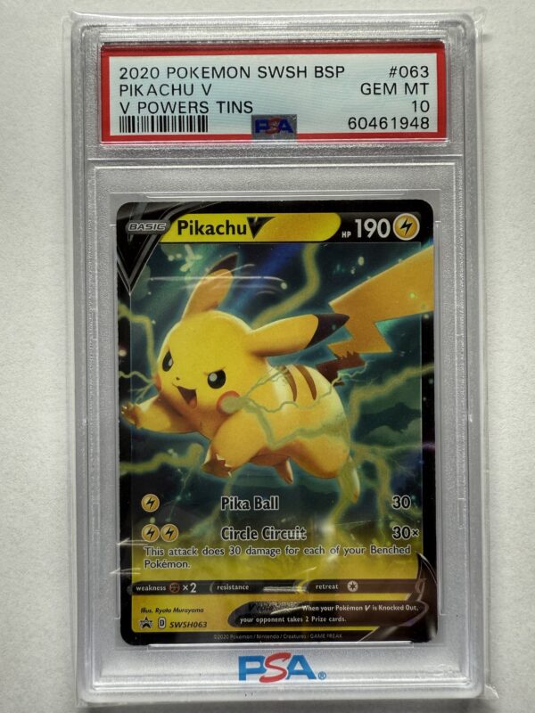 Pikachu V #63 PSA 10