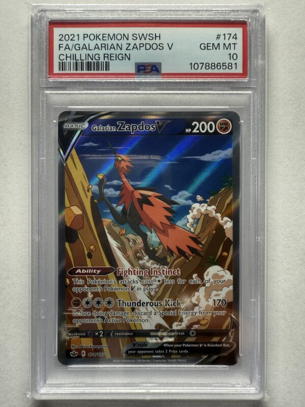 Galarian Zapdos V #174 PSA 10