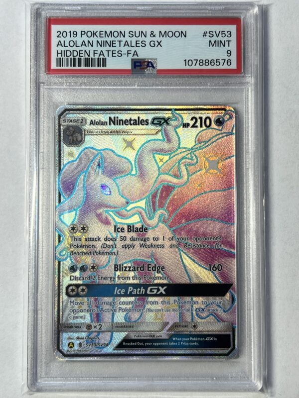 Alolan Ninetales GX #SV53 PSA 9